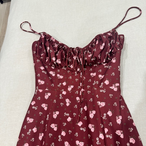 House of CB Carina Wine Dress - Picture 8 of 9